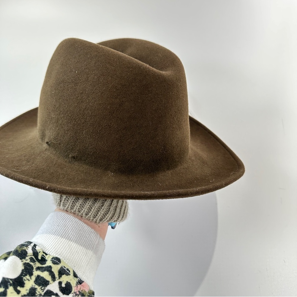 Outback Trading fedora wool felt hat Made in USA brown Large - Picture 5 of 13